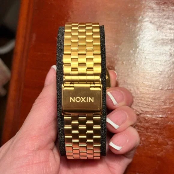 Nixon Gold Classic Watch with Link Band - Picture 2 of 3